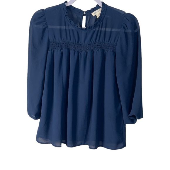 Monteau Tops - Monteau || Blue Top || Medium